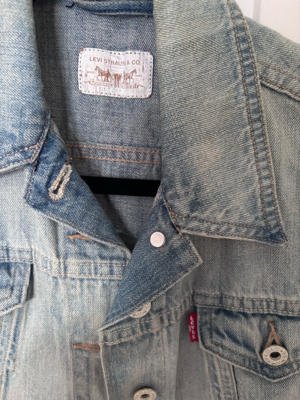 Levi's Pale Blue Denim Jacket - Faded Wash